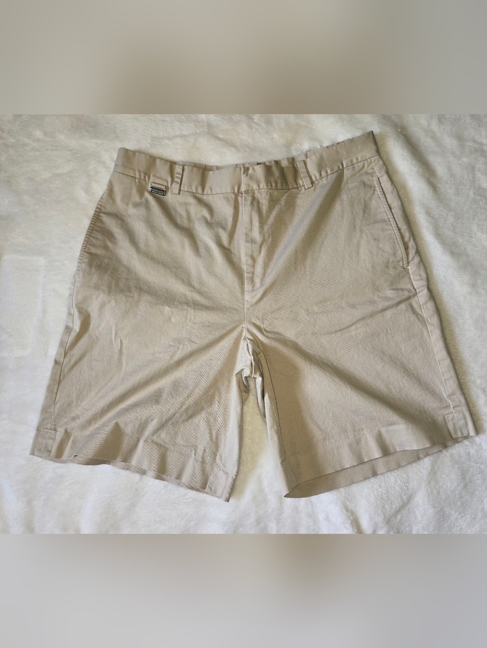 Ralph Lauren Men's Khaki Flat-Front Shorts